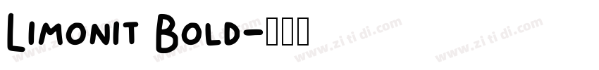 Limonit Bold字体转换